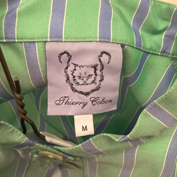 Thierry Colson The Alla Striped Silk Midi Dress, M, Like New - Picture 8 of 8